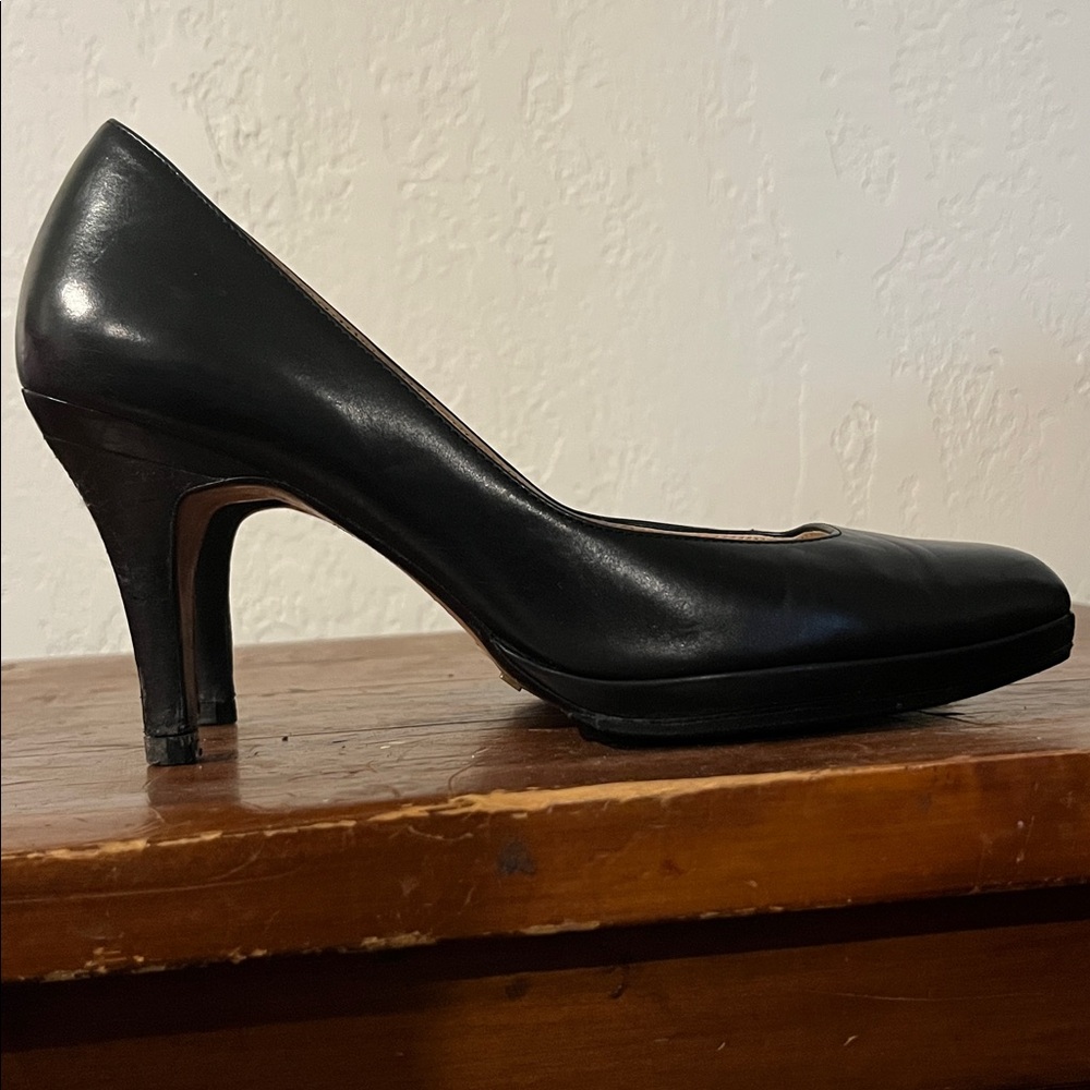 Black Leather Pumps Cole Haan x Nike Air